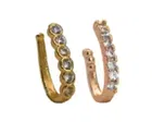 Silver Plated Alloy Nosepins for Women, Gold, Pack of 2