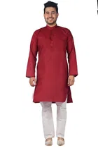 Embroided Kurta Set for Men, Maroon (M)