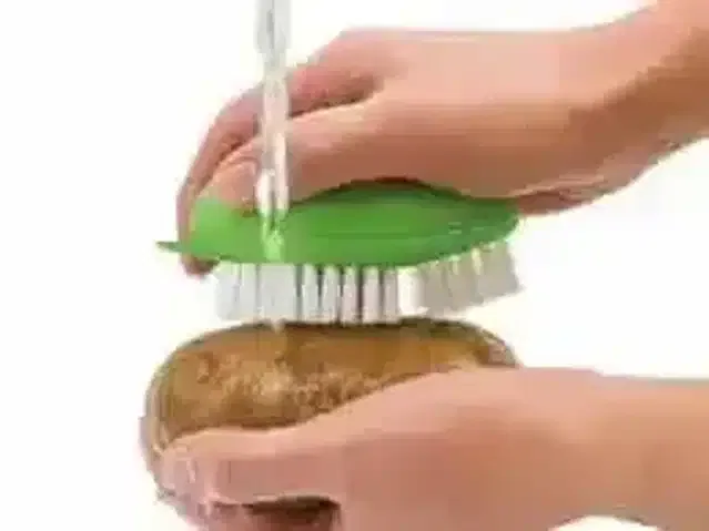 Pallavi Trading Nylon Bristle Vegetable Cleaning Brush, Assorted