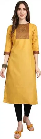 Women Cotton Blend Printed Kurta 