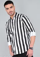 Cotton Blend Printed Shirt for Men, Multicolor 