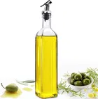 Afast 500ml Glass Oil Dispenser Bottle for Kitchen-Pack of 2