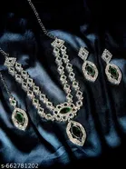 Necklace Set for Women, Green, Free Size