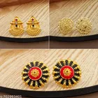 Premium Quality Gold Finish Stud Earrings Combo