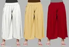 Palazzos for Women, Pack of 3 