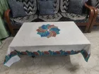 Polyester Printed Table Cloth (Green, 38x58 inches)