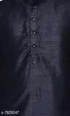 Silk Solid Kurta with Dhoti for Men 
