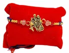 Metal Rakhi with Greeting Card & Roli Chawal 