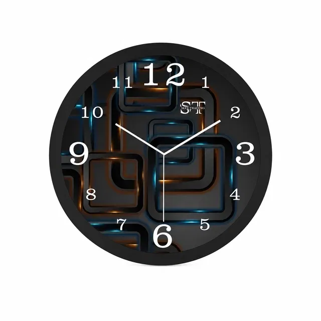 Analog Wall Clock, Small [8" × 8"] (Multicolor)