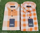 Cotton Blend Checked Shirts for Men, Multicolor, Pack of 2 