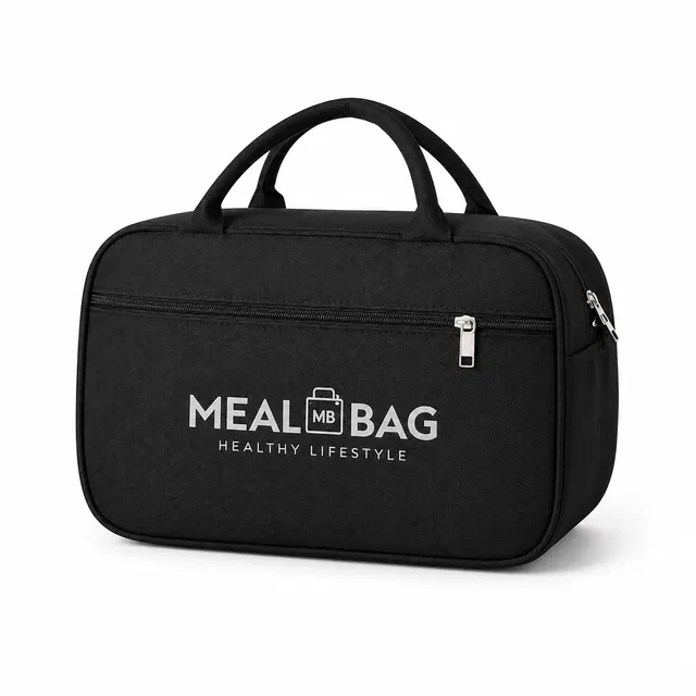 Lunch Meal Box Bag Insulated thermal Black