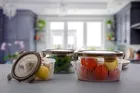 Round 3 Pcs Food Storage Container 