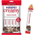 Purepet Creamy Lickable Cat Treats,Crab & Chicken 