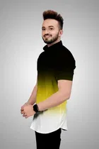 Men's Color Block Short Sleeves Shirt 