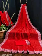 Georgette Embellished Saree for Women 