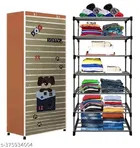 Metal 6 Layer Collapsible Multipurpose Rack (Brown)