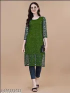 Net Kurti for Women,  Green  