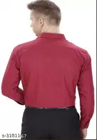 Cotton Solid Full Sleeves Shirt for Men 
