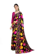 Georgette Printed Saree for Women 