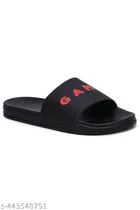 Sliders for Men, Red & Black 