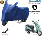 Polyester Two Wheeler Cover, Blue
