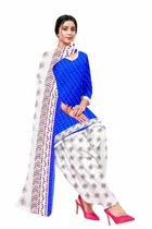 शारदा क्रिएशन क्रेप फ्लोरल प्रिंट सलवार सूट अस्टीचड 