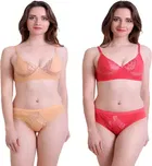 Cotton Blend Lingerie Set for Women 