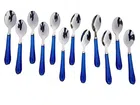 Stainless Steel Dinner Table Spoon Set (Pack of 12, Multicolor)