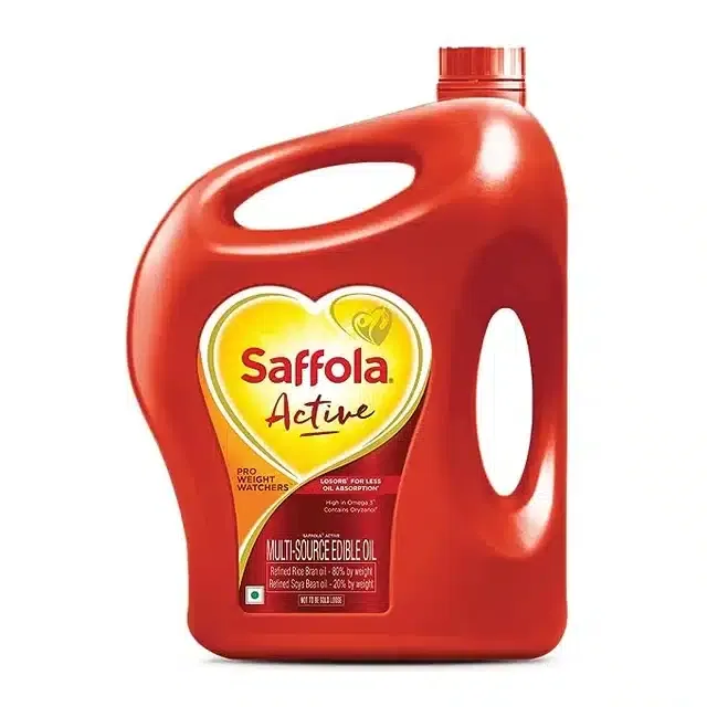 Saffola Active Pro Edible Oil 4.25 kg (Jar)