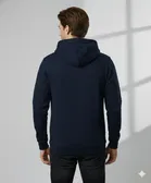 Fleece Printed Hoodie for Men ,Navy Blue 