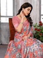 Silk Woven Design Saree for Women, Orange 