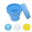 के कुडोस सिलिकॉन कोलेप्सिबल ट्रेवल कप सिलिकॉन फोल्डिंग कैंपिंग कप विद लिड्स एक्सपैंडबल ड्रिंकिंग कप