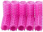 Plastic Hair Curler Rollers (Multicolor, Pack of 10)