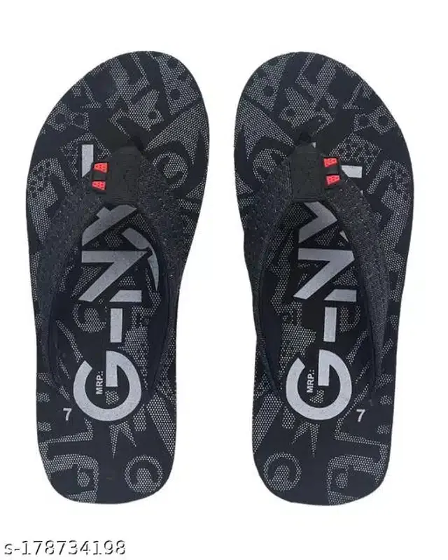 Flipflops for Men (Black, 8)