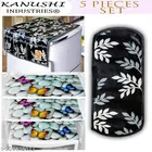 KANUSHI Industries® 1Pc Fridge Cover for Top with 6 Utility Pockets + 1 Handles Covers + 3 Fridge Mats 
