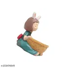 Ceramic Decorative Cute Girl Plant Holder for Home Decor 