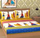Microfiber Queen Bedsheet with 2 Pillow Cover 