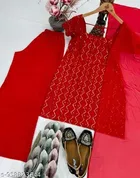 Ethnic Motif Kurti Dupatta Set for Women 