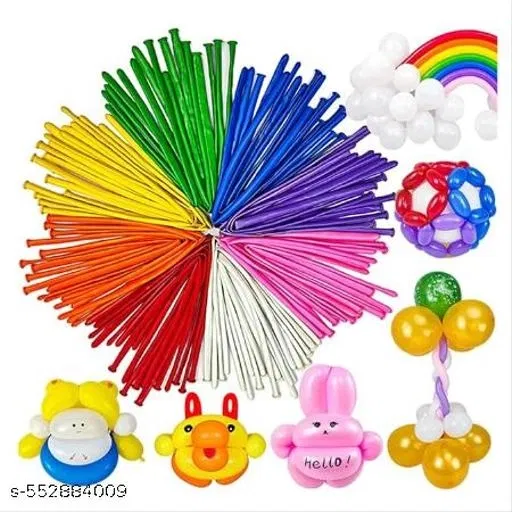 100 Pcs Balloons Decoration Kit, Multicolour, Set of 1