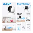 Tapo TP-Link C210 360° 3MP Full HD 2304 X 1296P Video Pan/Tilt Smart Wi-Fi Security Camera | Alexa Enabled | 2-Way Audio| Night Vision| Motion Detection | Indoor CCTV 