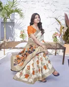 Art Silk Printed Saree for Women 