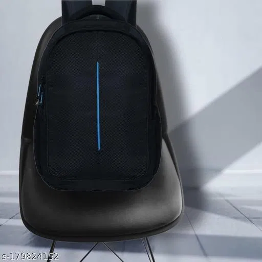 Rubber Backpack for Men & Women, Black