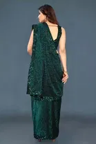 Lycra Sequence Saree for Women 