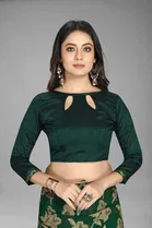 Trendy Heavy Georgette Saree with Blouse Piece For Women 