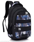 Nylon Backpack for Men & Women, Black