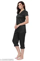 Satin Nightsuit Set for Women 