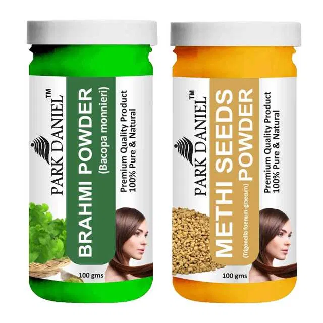 Park Daniel 100% Pure & Natural Brahmi & Methi Seeds Powder (Pack Of 2, 100 g) (SE-213)