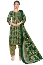 Cotton Blend Printed Kurti with Salwar for Women 