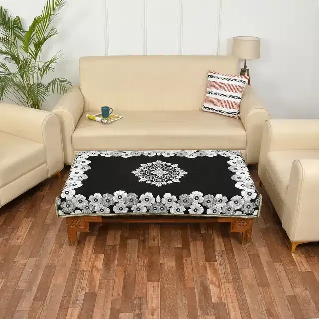 Polycotton Table Covers (Black, 40x60 Inches)