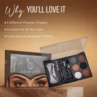 COLORS QUEEN Eyebrow Styling Kit With Wax, Spoolie, Pencil, Stencil, Plucker & Angular Brush 